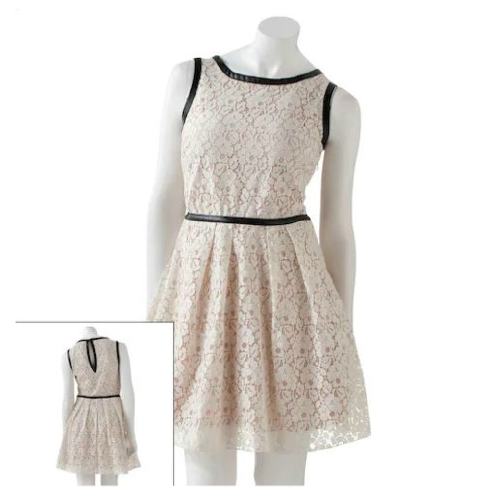 NWT Speechless Lace and Leather Dress